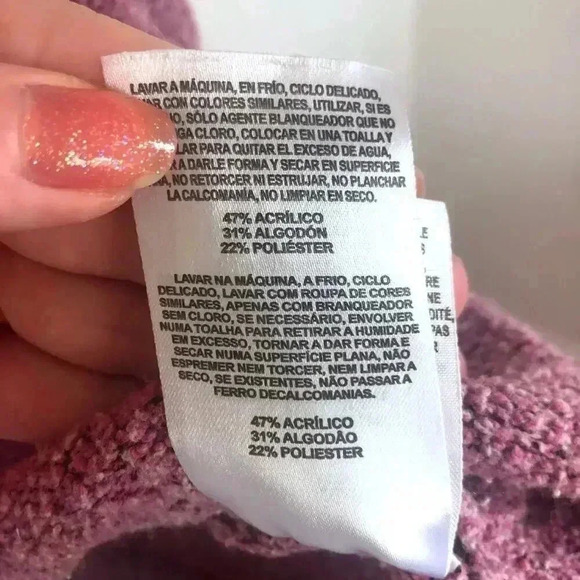 Columbia Pink Knit Sweater Women's Size XL - Picture 9 of 9